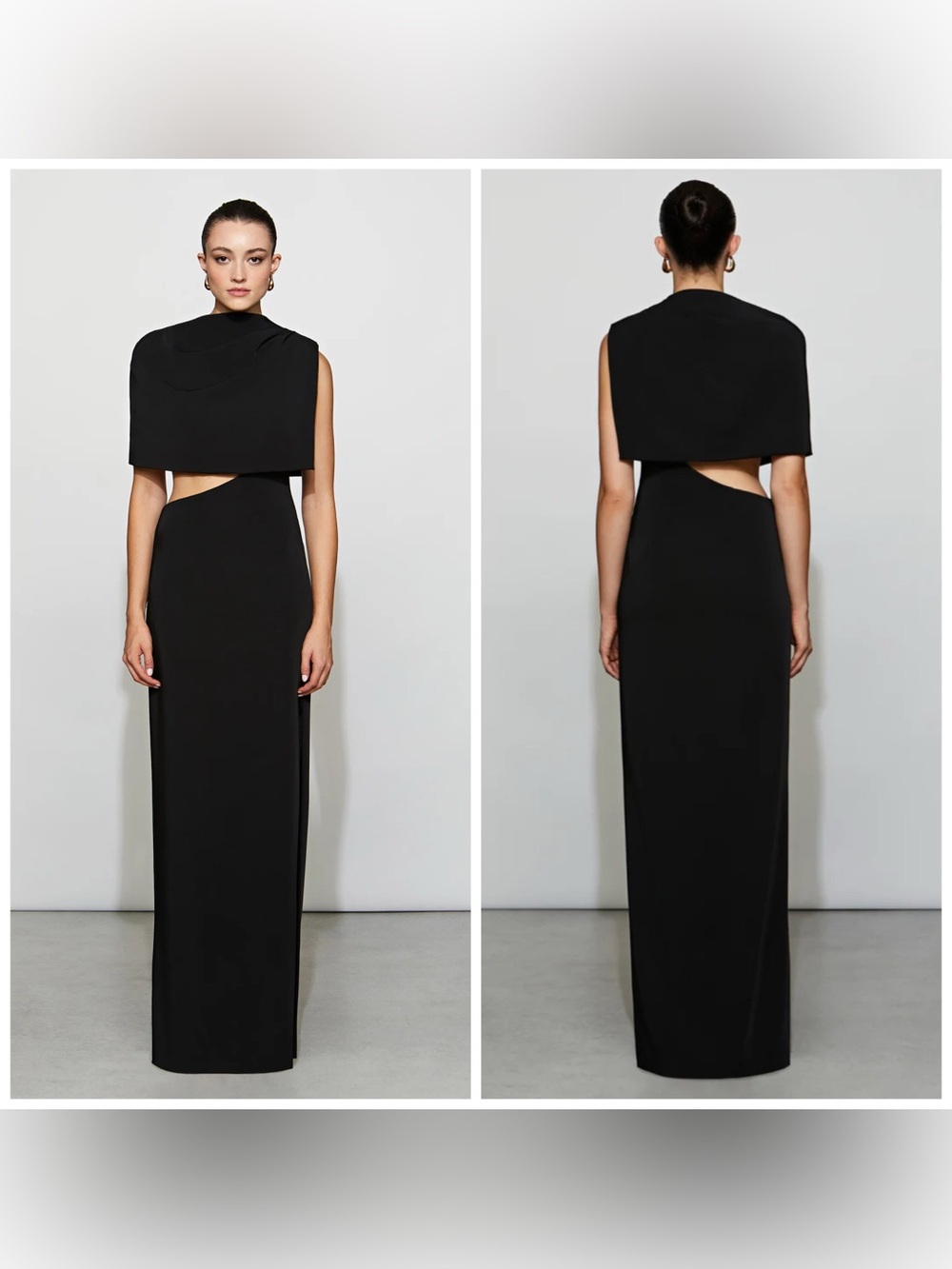 Et Ochs Helena Dress Maxi Cut Out Cape Size 6 - Picture 1 of 10